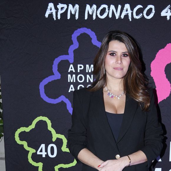 Exclusif - Karine Ferri - Dîner des 40 ans du bijoutier "APM Monaco" à l'hôtel Plaza Athénée à Paris, France, le 14 décembre 2022. © Rachid Bellak/Bestimage