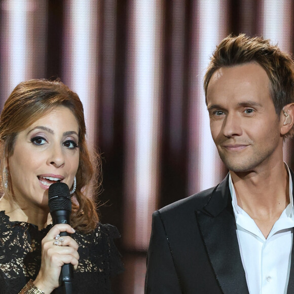 Léa Salamé et Cyril Féraud - 39ème cérémonie des Victoires de la musique à la Seine musicale de Boulogne-Billancourt, France, le 9 février 2024. © Coadic Guirec/Bestimage 