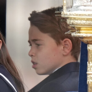 La princesse Charlotte, le prince George - Les membres de la famille royale britannique au balcon du Palais de Buckingham lors de la parade militaire "Trooping the Colour" à Londres le 15 juin 2024 © Julien Burton / Bestimage 