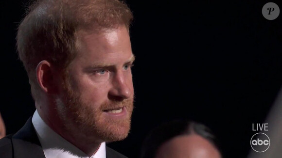 Le prince Harry, duc de Sussex et Meghan Markle, duchesse de Sussex, lors de la cérémonie des "ESPY Awards 2024" à Los Angeles, le 11 juillet 2024. 