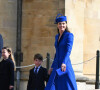 La personne aura pour mission d'organiser l'agenda royal du couple et ses déplacements au sein du Royaume-Uni et surtout lors de sa venue au Pays de Galles
Le prince William, prince de Galles, Le prince George de Galles, La princesse Charlotte de Galles, Le prince Louis de Galles, Catherine (Kate) Middleton, princesse de Galles - La famille royale du Royaume Uni arrive à la chapelle Saint George pour la messe de Pâques au château de Windsor le 9 avril 2023. 