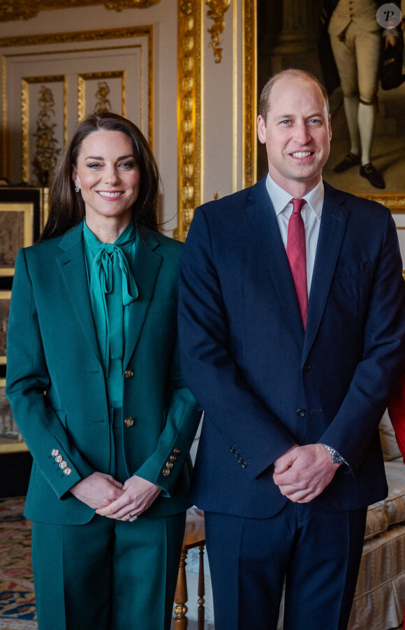 Une annonce a en tout cas été publiée sur une célèbre agence de recrutement britannique
Le prince William, prince de Galles, et Catherine (Kate) Middleton, princesse de Galles, reçoivent le prince Haakon et la princesse Mette-Marit de Norvège au château de Windsor, le 2 mars 2023. Le couple princier norvégien est en visite officielle au Royaume Uni. 