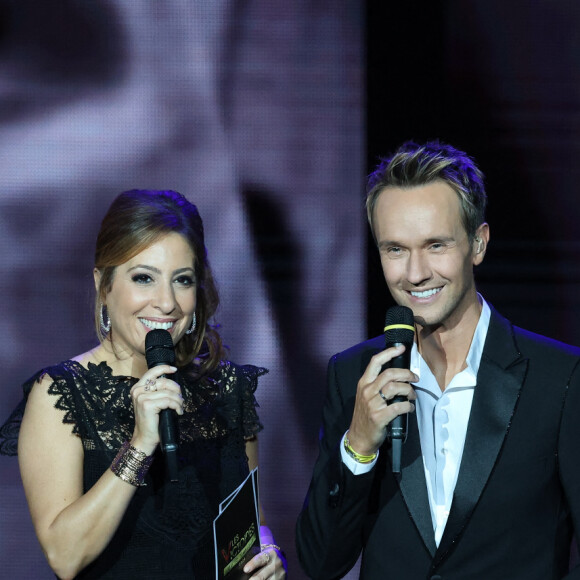 Léa Salamé et Cyril Féraud à la 39ème cérémonie des Victoires de la musique à la Seine musicale de Boulogne-Billancourt, France, le 9 février 2024