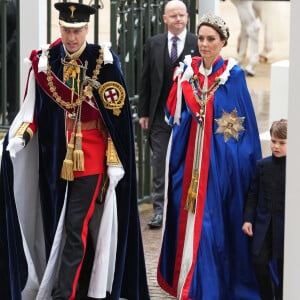 Avalon - Les invités à la cérémonie de couronnement du roi d'Angleterre à l'abbaye de Westminster de Londres Le prince William, prince de Galles, et Catherine (Kate) Middleton, princesse de Galles, et Le prince Louis de Galles, - Les invités arrivent à la cérémonie de couronnement du roi d'Angleterre à l'abbaye de Westminster de Londres, Royaume Uni, le 6 mai 2023. 