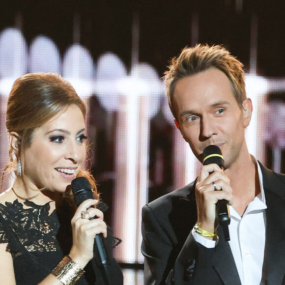 Léa Salamé et Cyril Féraud - 39ème cérémonie des Victoires de la musique à la Seine musicale de Boulogne-Billancourt, France, le 9 février 2024. © Coadic Guirec/Bestimage