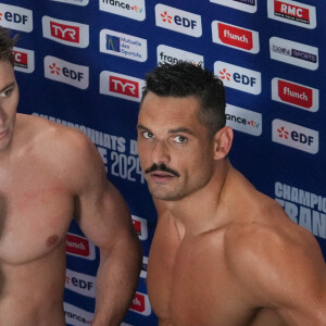 Le nageur de 25 ans est de retour ce jeudi 1er août lors de l'épreuve du 50 m nage libre, aux côtés de Florent Manaudou. 
Maxime Grousset et Florent Manaudou - F.Manaudou remporte l'épreuve du 50 m nage libre, sous le regard de sa compagne L.Dumenil, aux championnats de France de Natation 2024 au centre aquatique Odyssée à Chartres, le 20 juin 2024. © Laurent Lairys / Panoramic / Bestimage