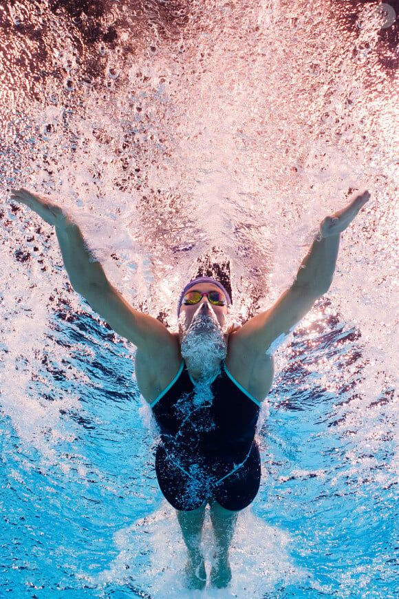 La Française Charlotte Bonnet, qui dispute la dernière course individuelle de sa carrière, s'est qualifiée vendredi pour les demi-finales du 200 m 4 nages aux Jeux Olympiques. Paris La Défense Arena, 2 aout 2024. Photo by Maxim Thor/Bildbyran/SPUS/ABACAPRESS.COM