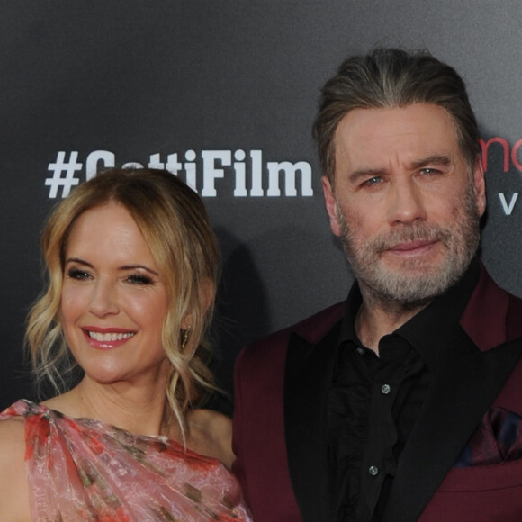 Kelly Preston et son mari John Travolta - Première du film "Gotti" au SVA Theater à New York. Le 14 juin 2018 