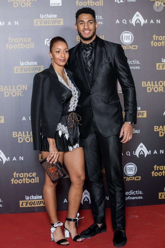 Tony Yoka et sa femme Estelle Mossely - Tapis rouge de la cérémonie du Ballon d'or France Football 2018 au Grand Palais à Paris, France, le 3 décembre 2018. le Croate L.Modric remporte le trophée 2018. © Cyril Moreau/Bestimage  -