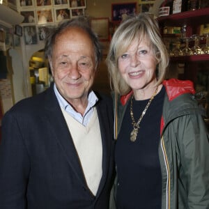 Exclusif - Chantal Ladesou et son mari Michel Ansault - Mischa Aznavour invite les Amis de son père pour célébrer le 100 ème Anniversaire de la naissance de Charles Aznavour ; au restaurant " Gourmet des Ternes " à Paris, France, le 22 Mai 2024. © Bertrand Rindoff / Bestimage 