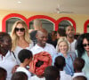 Photographiés aux mêmes endroits, dîners dans les mêmes restaurants, le doute était difficilement permis. 
Exclusif - Adriana Karembeu, Stomy Bugsy, Mélanie Laurent, Elsa Zylberstein, Yamina Benguigui - Madame D.Ouattara, Première Dame de la Côte d'Ivoire, accompagnée de Madame D.Tshisekedi, Première Dame du Congo, a inauguré la Case des Enfants, reconstruite suite aux fonds récoltés lors du Gala 2022 de la Fondation "Children of Africa", à Abidjan. Le 1er mars 2024 © Dominique Jacovides / Bestimage