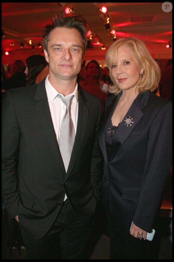 David Hallyday et Sylvie Vartan - Dîner de gala de la mode contre le Sida au pavillon d'Armenonville le 28 janvier 2010 à Paris