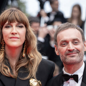 Daphné Bürki et Augustin Trapenard lors de la projection du film "Le Deuxième Acte" à la 77e édition du Festival de Cannes, le 14 mai 2024 à Cannes. David Boyer/ABACAPRESS.COM