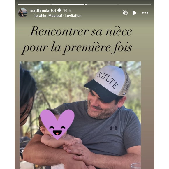 Il a eu la chance de rencontrer sa nièce pour la première fois
 