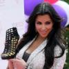Kim Kardashian lors d'un événement organisé par la marque Shoe Dazzle dont elle est l'égérie, le 24 mars 2010 à Los Angeles
