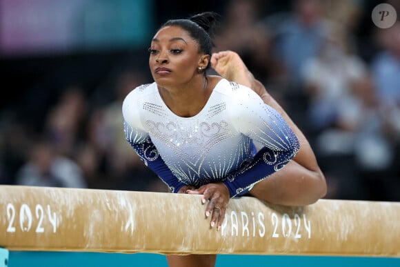 Shannon Biles, qui se décrit elle-même comme une "toxicomane en voie de guérison", a parlé au "Daily Mail"

Simone Biles of USA competes during the Artistic Gymnastics Women's Balance Beam Final on day ten of the Olympic Games Paris 2024 at Bercy Arena on August 05, 2024 in Paris, France.