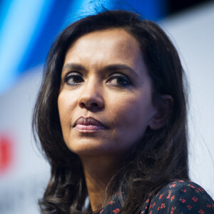 Karine Le Marchand (marraine de la CNDP (Commission nationale du débat public) et animatrice de l'émission "L'amour est dans le pré") au 57ème salon International de l'Agriculture au parc des expositions de la porte de Versailles à Paris, France, le 23 février 2020. © Jean-Baptiste Autissier/Panoramic/Bestimage