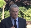 Semi-exclusif - Alain Delon - Obsèques du professeur Christian Cabrol en la chapelle de l'hôpital de la Pitié-Salpétrière à Paris le 22 juin 2017.