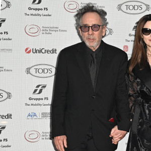 Tim Burton, Monica Bellucci lors de la 64ème édition de la cérémonie Globo d'Oro Award à Rome le 3 juillet 2024