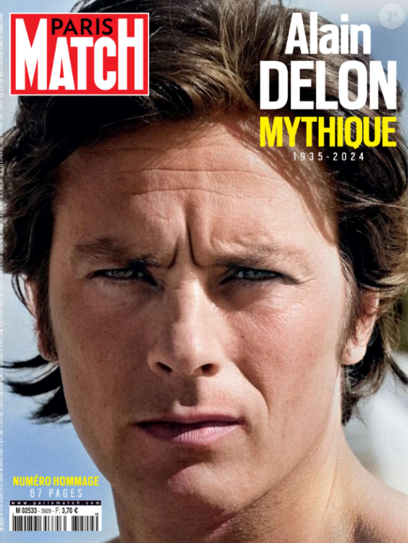 "Paris Match" publie un numéro spécial
Alain Delon en couverture du numéro hommage de "Paris Match", du 20 août 2024.