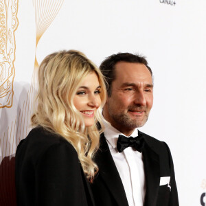 Gilles Lellouche et sa compagne Alizée Guinochet - Photocall lors de la 43ème cérémonie des Cesar à la salle Pleyel à Paris, le 2 mars 2018. © Dominique Jacovides - Olivier Borde / Bestimage