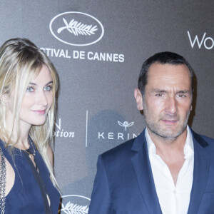 Gilles Lellouche et sa compagne Alizée Guinochet (actrice) - Remise du Prix Kering "Women in Motion" au Suquet lors du 68ème festival international du film de Cannes. Le 17 mai 2015 