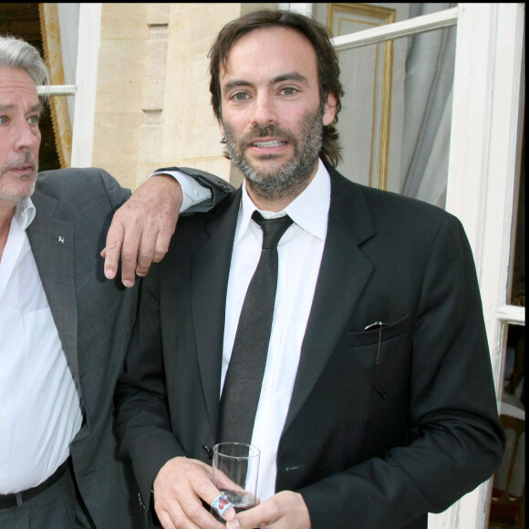 Alain Delon et son fils aîné Anthony Delon.