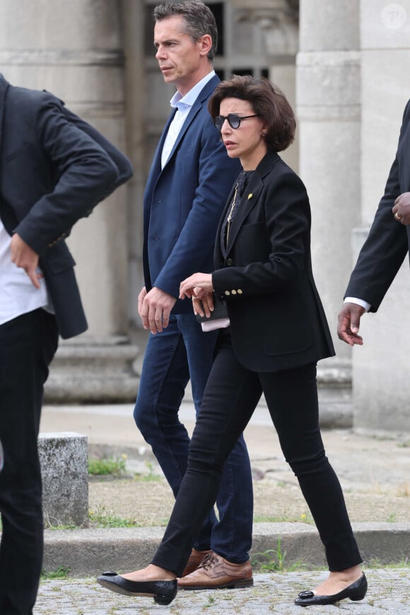 Rachida Dati, ministre de la Culture - Obsèques de P.Laffont dans la salle de la Coupole du cimetière du Père-Lachaise à Paris, le 23 août 2024. L'animateur de télévision est décédé le 7 août 2024 à l'âge de 84 ans. © Dominique Jacovides / Bestimage