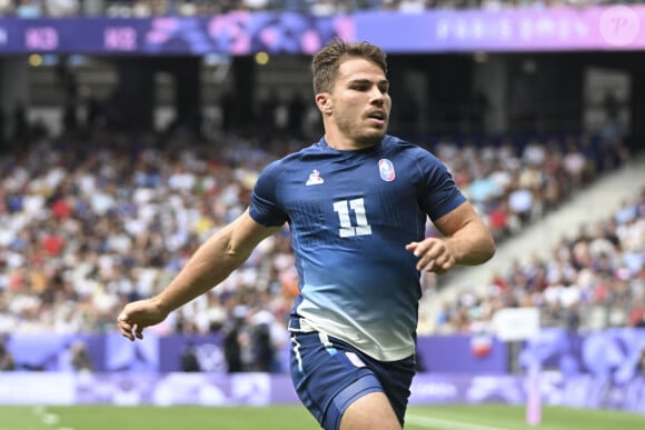 Antoine Dupont (France), Mens Rugby Sevens, Fidji vs France , during the Olympic Games Paris 2024 - Match de rugby à 7 opposant la France aux Fidji (12-19) lors des Jeux Olympiques (JO) de Paris 2024, au stade de France à Saint-Denis, Seine Saint-Denis, France, le 25 juillet 20224. © Michael Baucher/Panoramic/Bestimage