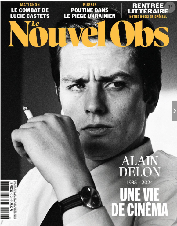 Le "Nouvel Obs" s'intéresse à cette passion de l'acteur dans sa dernière édition.
"Nouvel Obs" du 22 août 2024, Alain Delon.