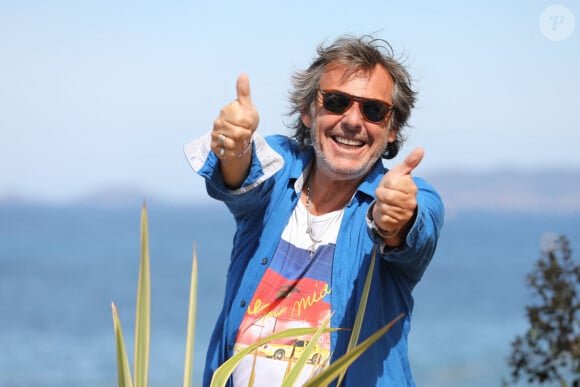 Portrait de Jean-Luc Reichmann en vacances en Corse. Photo by Selvini F/ANDBZ/ABACAPRESS.COM