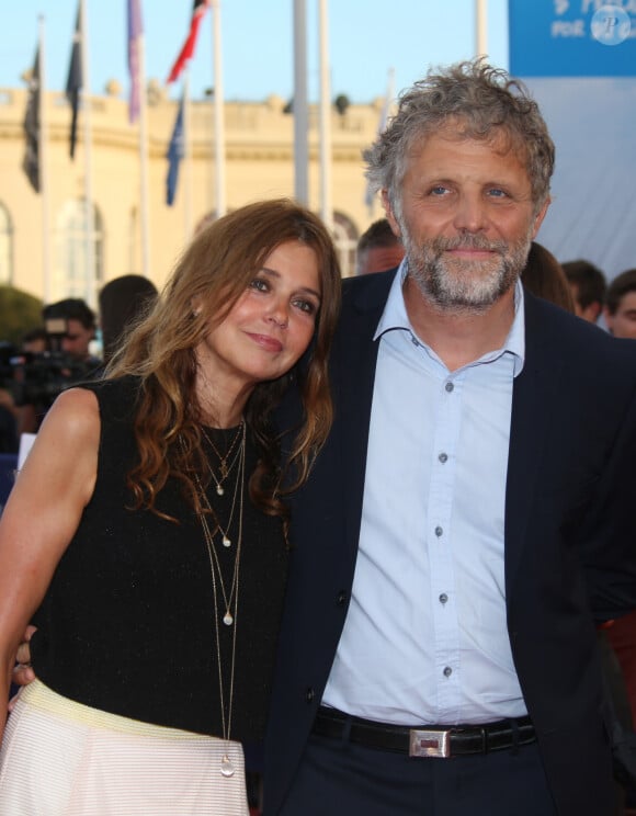 Stéphane Guillon et son ex femme Muriel Cousin lors de la première de "Imperium" au 42ème Festival du cinéma américain de Deauville, France, le 9 septembre 2016. © Denis Guignebourg/Bestimage