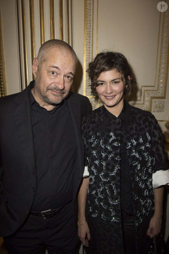 Jean-Pierre Jeunet et Audrey Tautou - Soirée des Révélations César 2016 dans les salons de la maison Chaumet place Vendôme à Paris, le 11 janvier 2016. 