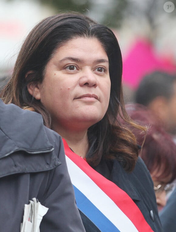 Raquel Garrido - Manifestation pro-Palestine/Hamas à Paris. Raquel Garrido