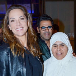 Exclusif - Jamel Debbouze avec sa femme Mélissa Theuriau et sa mère Fatima Debbouze - After party de l'avant-première de la série "Terminal" à l'hôtel des Italiens (ancien siège du Crédit Lyonnais) à Paris