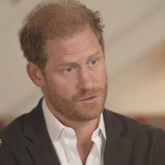 Le prince Harry, duc de Sussex et Meghan Markle, duchesse de Sussex, lors d'une interview pour l'émission CBS News Sunday Morning, diffusée le 4 août 2024. Lors de ce programme, le couple princier a évoqué leurs enfants, Archie Harrison, 5 ans et Lilibet Diana, 3 ans et leur volonté de les protéger des dangers du web. 