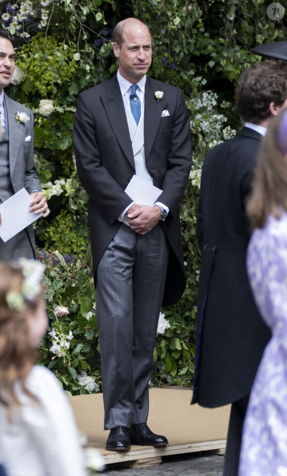 Le prince William, prince de Galles - Mariage du duc de Westminster, Hugh Grosvenor, et Olivia Henson en la cathédrale de Chester, Royaume Uni, le 7 juin 2024. © GoffPhotos/Bestimage 