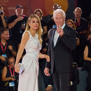 Autre moment phare de cette soirée Cartier ?
Richard Gere et sa femme Alejandra Silva - Red Carpet Filming Italy Awards lors du 81ème festival international du film de Venise, la Mostra le 1er septembre 2024