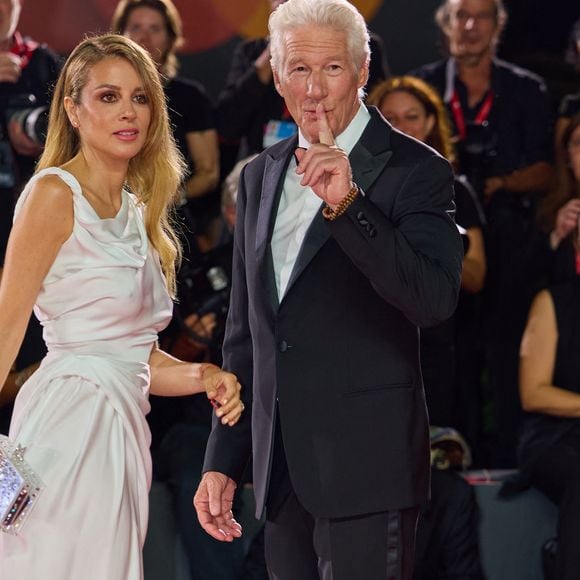 Autre moment phare de cette soirée Cartier ?
Richard Gere et sa femme Alejandra Silva - Red Carpet Filming Italy Awards lors du 81ème festival international du film de Venise, la Mostra le 1er septembre 2024