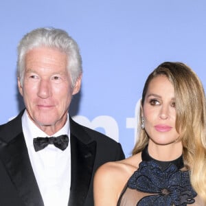 Richard Gere, Alejandra Silva au photocall du gala de l'amfAR lors du 81ème festival international du film de Venise, la Mostra le 1er septembre 2024.