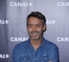 En France, à Paris, Yann Barthès lors de la conférence de presse de rentrée 2013-2014 de Canal+ à l'Electric Club le 28 août 2013.