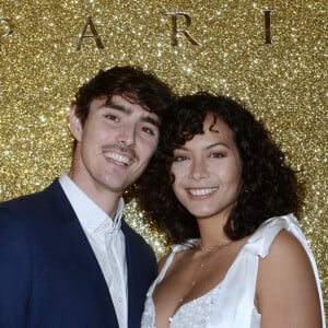 Exclusif - Vaimalama Chaves (Miss France 2019) et son compagnon Nicolas Fleury - L'hôtel The Peninsula Paris présente son univers féérique pour Noël le 30 novembre 2023 . © Rachid Bellak / Bestimage 