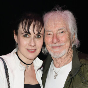 Hugues Aufray avec sa femme Muriel Mégevand - Concert de Chantal Goya "Sur la route enchantée" au Palais des Congrès à Paris le 18 mai 2024. © Coadic Guirec/Bestimage 