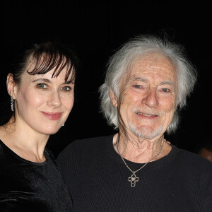 Hugues Aufray avec sa femme Muriel Mégevand - Grande soirée de la solidarité de Tsedaka FSJU au Palais des Congrès de Paris le 12 décembre 2023. © Coadic Guirec / Bestimage 