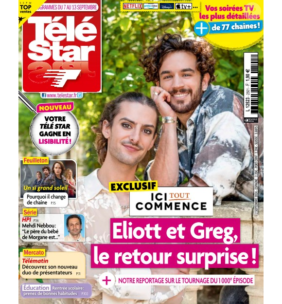 Couverture du nouveau numéro de Télé Star paru le 2 septembre 2024