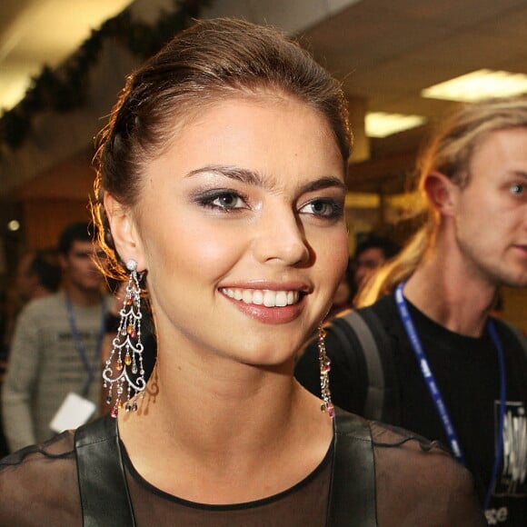 Photo d'archive datée du 10 décembre 2007 de la championne olympique de gymnastique rythmique Alina Kabaeva avant le concert " Song of the Year 2006 " à Moscou. @Mikhail Fomichev/ITAR-TASS/ABACAPRESS.COM