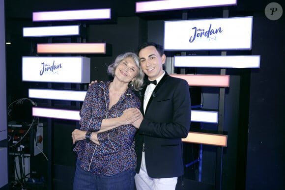 Exclusif - Sonia Dubois et Jordan de Luxe lors de l'enregistrement de l'émission "Chez Jordan de Luxe" à Paris. Le 27 août © Cédric Perrin / Bestimage