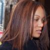 Tyra Banks à New York avec une petite mine. Le 24 mars 2010