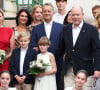 La princesse est venue en famille en compagnie de son mari le prince Albert de leurs enfants, Gabriella et Jacques (9 ans)
Traditionnel Pique Nique des Monégasques "U Cavagnetu" dans le Parc princesse Antoinette, en présence du prince Albert II de Monaco et de la princesse Charlene accompagnés par leurs enfants le prince Jacques de Monaco, marquis des Baux, et La princesse Gabriella de Monaco, comtesse de Carladès, à Monaco, le 7 septembre 2024. © Jean-Charles Vinaj/Pool Monaco/Bestimage 