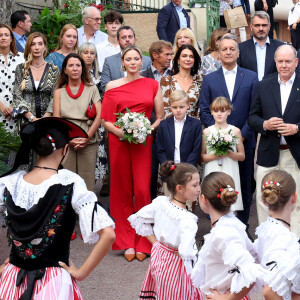 Traditionnel Pique Nique des Monégasques "U Cavagnetu" dans le Parc princesse Antoinette, en présence du prince Albert II de Monaco et de la princesse Charlene accompagnés par leurs enfants le prince Jacques de Monaco, marquis des Baux, et La princesse Gabriella de Monaco, comtesse de Carladès, à Monaco, le 7 septembre 2024. © Jean-Charles Vinaj/Pool Monaco/Bestimage 